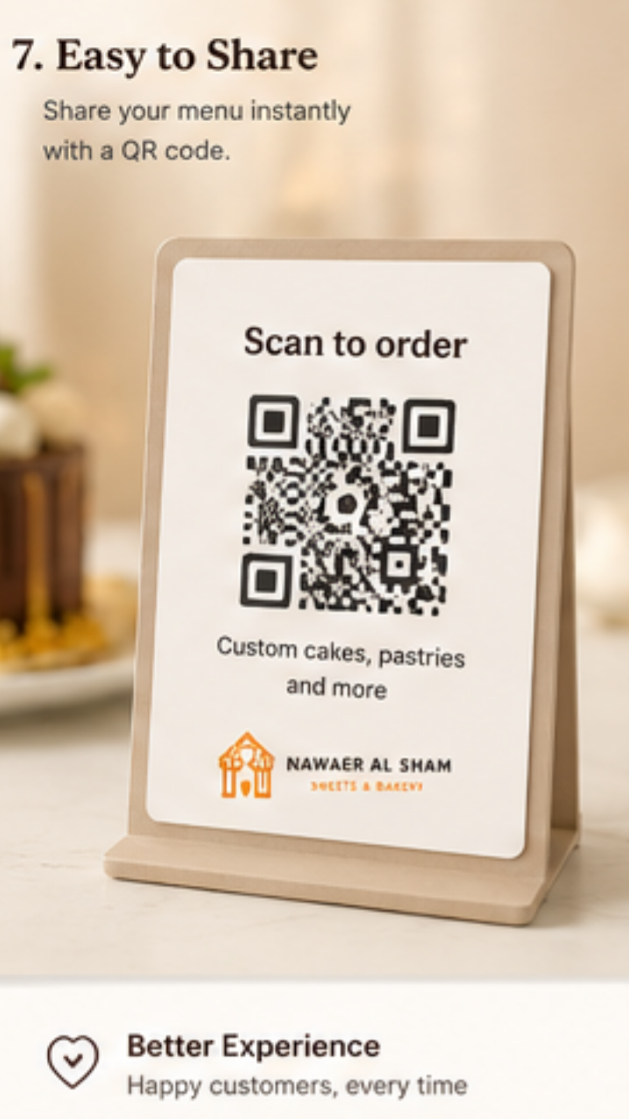 Partagez via QR code